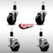 Service Caster 3.5'' SS Phenolic Wheel Swivel 1-3/8'' Expand Stem Caster Set 2 Brakes, 4PK SCC-SSEX20S3514-PHS-2-TLB-2-138 - alternate 5